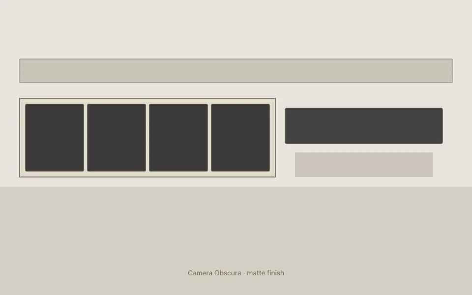 Camera Obscura on kitchen cabinets