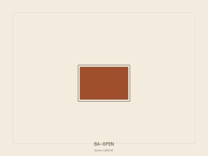 BA-OPEN cabinet configuration