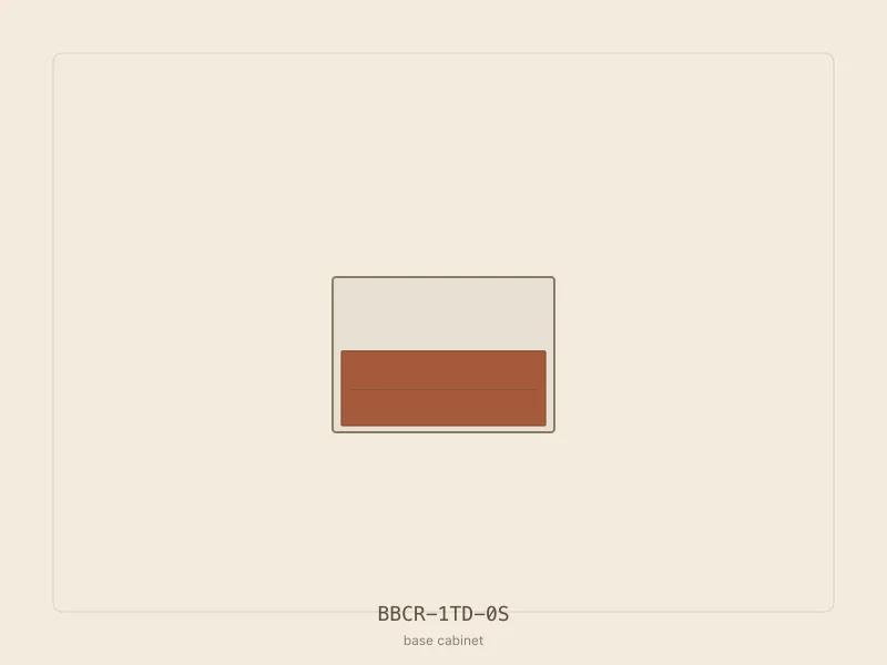 BBCR-1TD-0S cabinet configuration