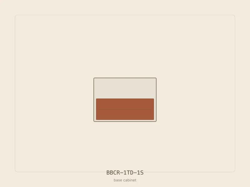 BBCR-1TD-1S cabinet configuration