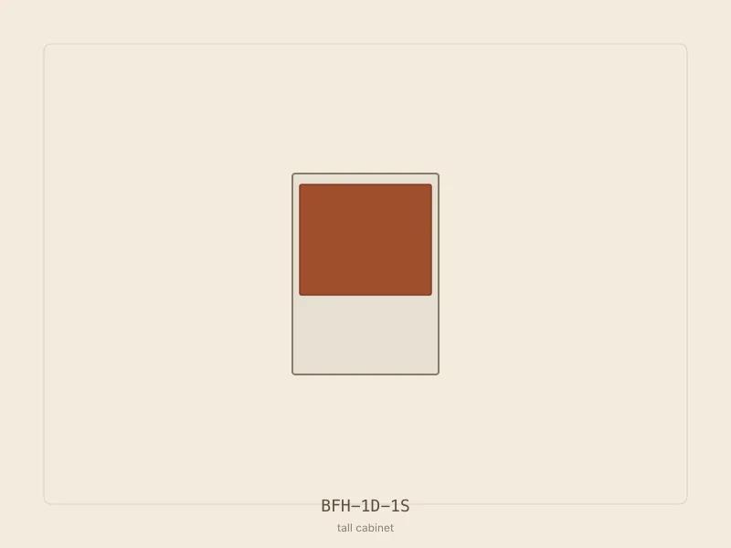 BFH-1D-1S cabinet configuration