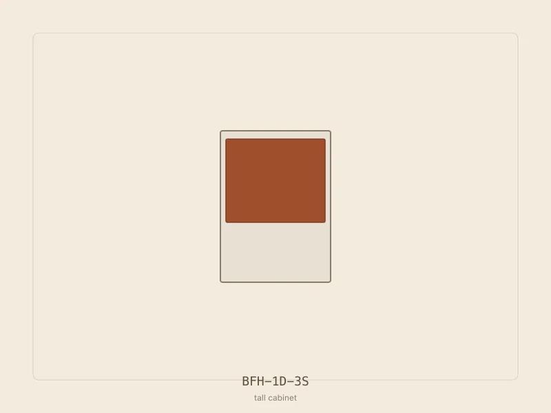 BFH-1D-3S cabinet configuration