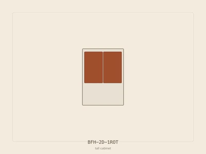 BFH-2D-1ROT cabinet configuration
