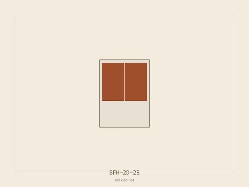 BFH-2D-2S cabinet configuration