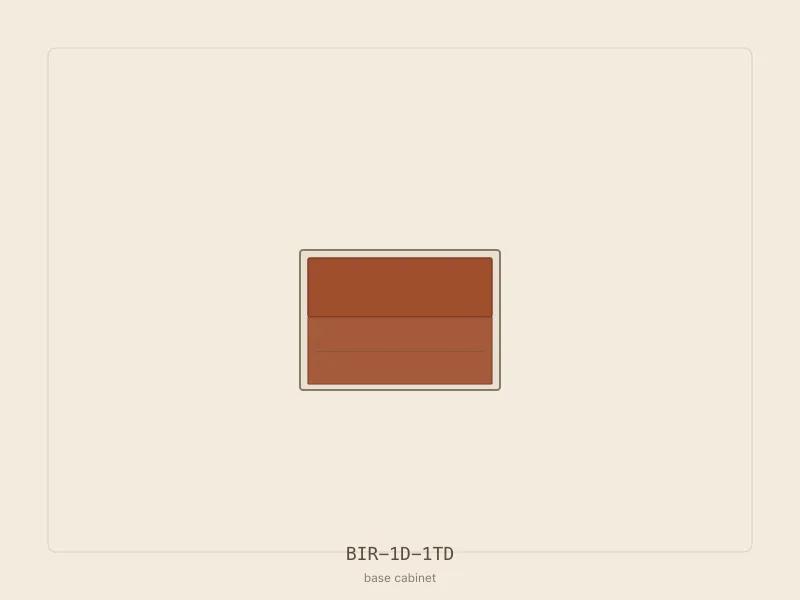 BIR-1D-1TD cabinet configuration