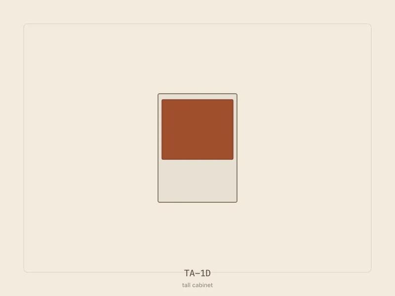 TA-1D cabinet configuration