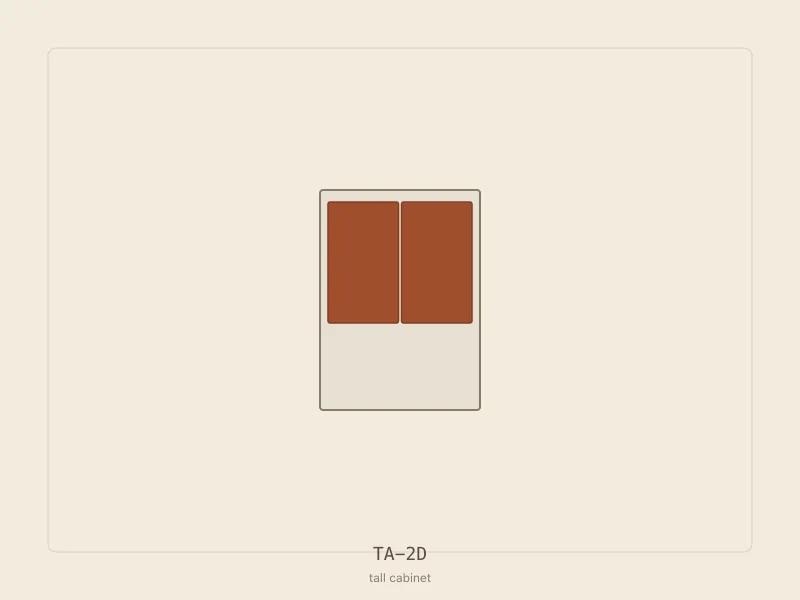 TA-2D cabinet configuration