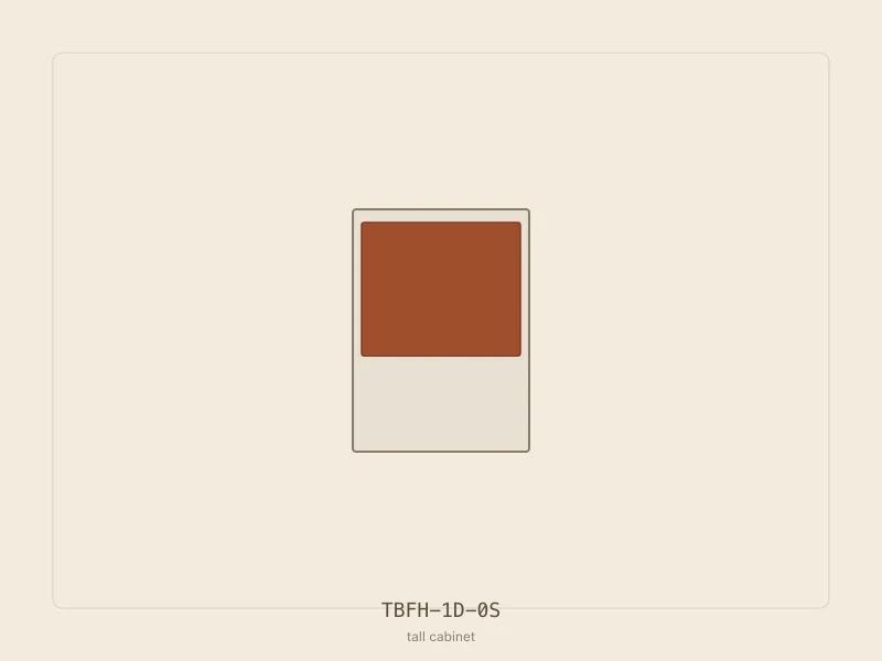 TBFH-1D-0S cabinet configuration