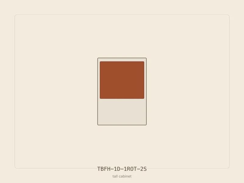 TBFH-1D-1ROT-2S cabinet configuration
