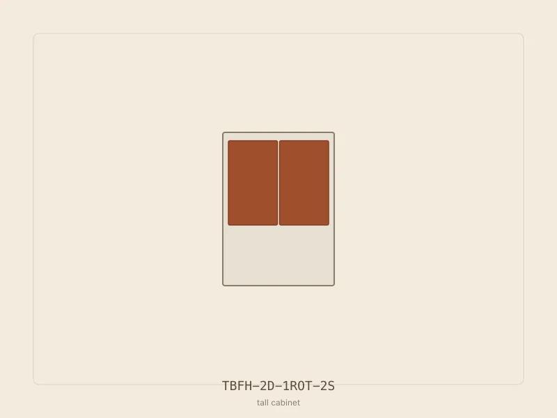 TBFH-2D-1ROT-2S cabinet configuration