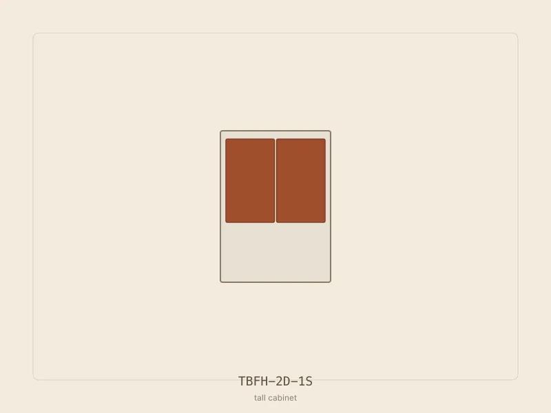 TBFH-2D-1S cabinet configuration