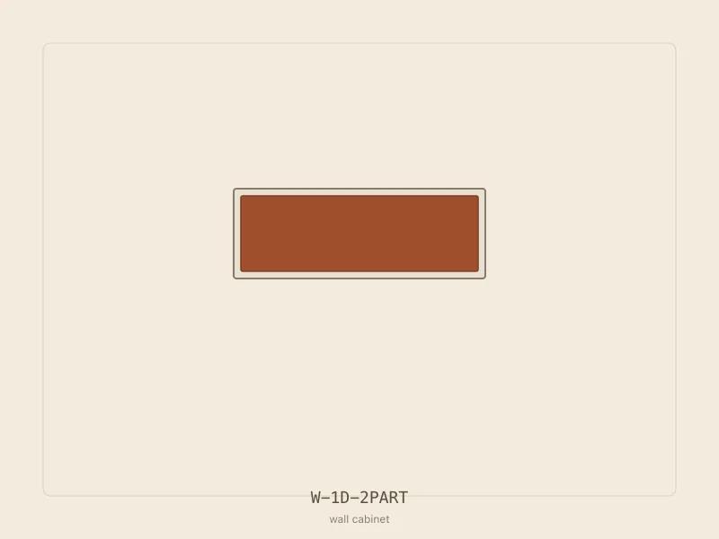W-1D-2PART cabinet configuration