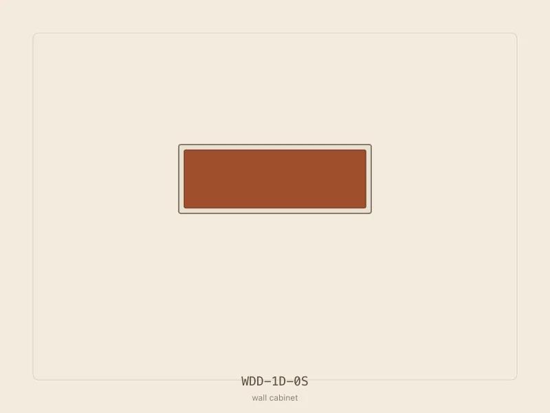 WDD-1D-0S cabinet configuration