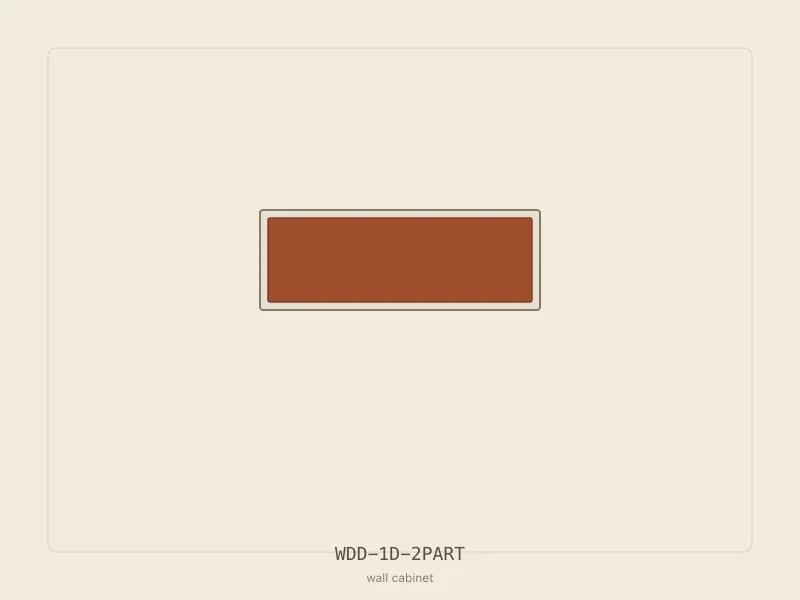 WDD-1D-2PART cabinet configuration