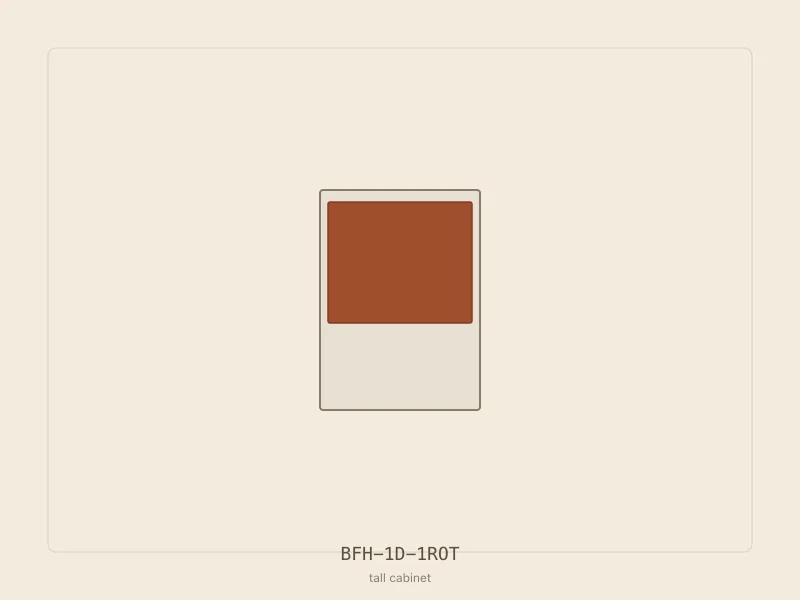 BFH-1D-1ROT cabinet configuration