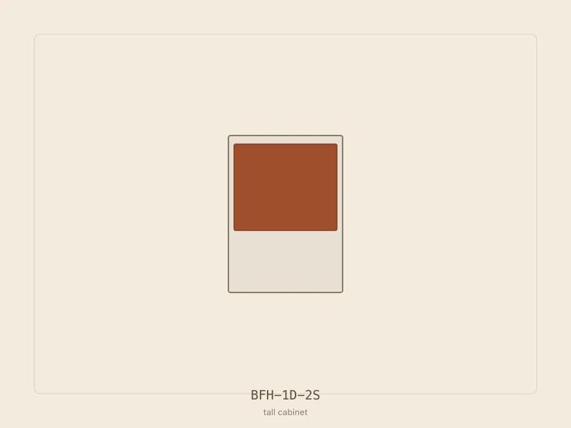 BFH-1D-2S cabinet configuration