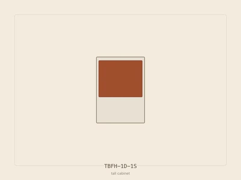 TBFH-1D-1S cabinet configuration