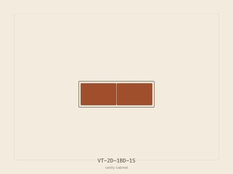 VT-2D-1BD-1S cabinet configuration