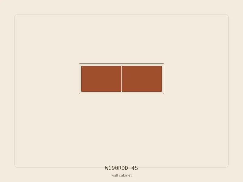 WC90RDD-4S cabinet configuration