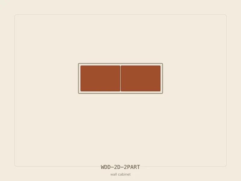 WDD-2D-2PART cabinet configuration