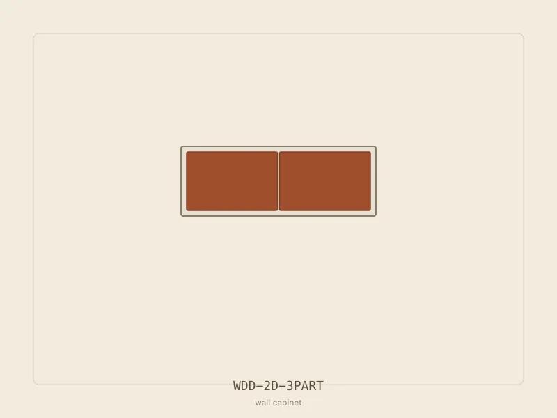 WDD-2D-3PART cabinet configuration