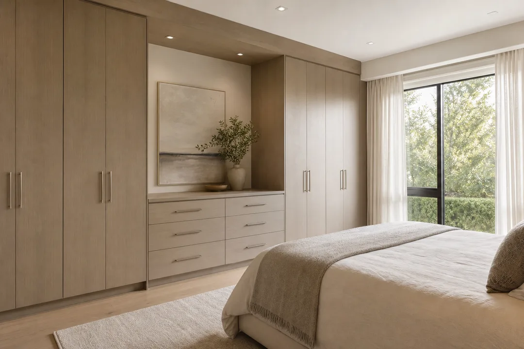 Bedroom custom cabinets