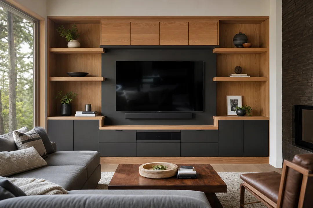 Entertainment custom cabinets