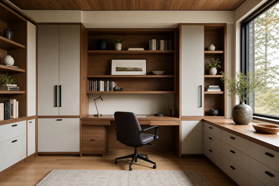 Home Office custom cabinets