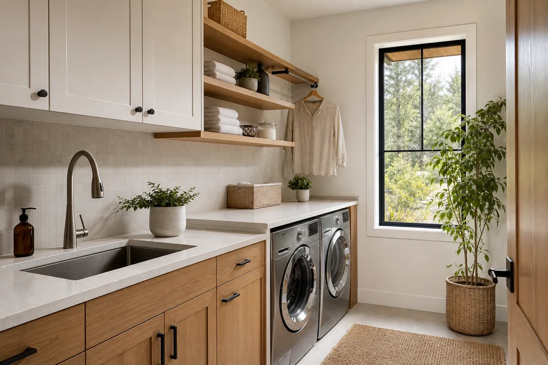 Laundry custom cabinets
