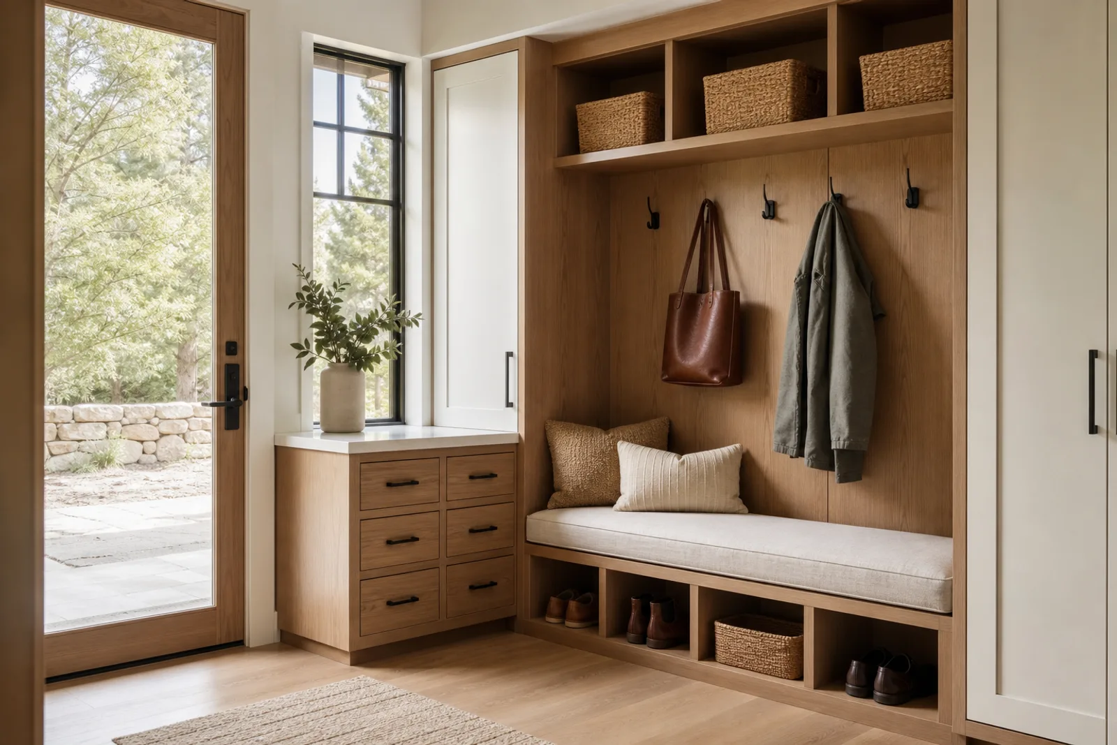 Mudroom custom cabinets