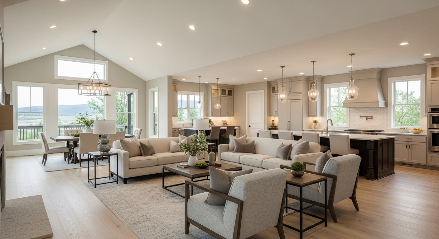 Eagle whole-home renovation with updated kitchen and living spaces