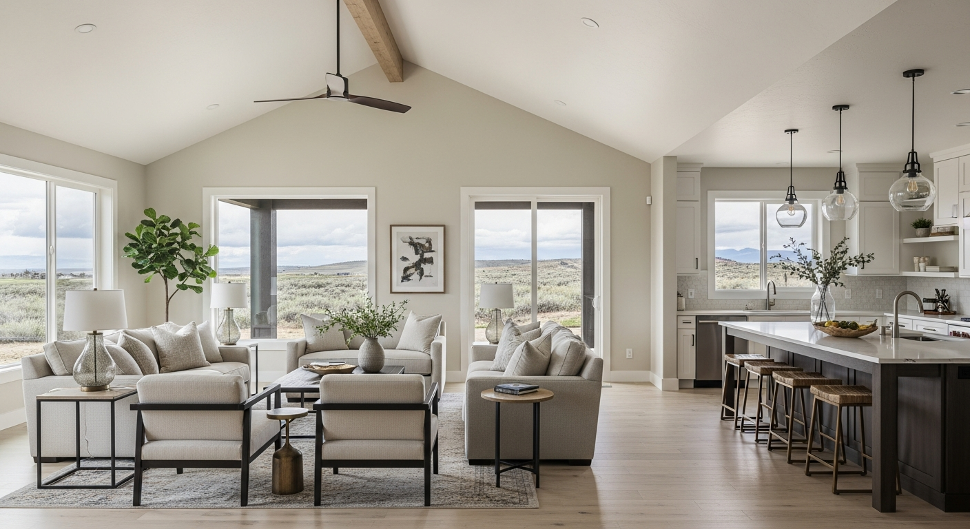 Fully remodeled living area helping homeowners stay in their Kuna neighborhood