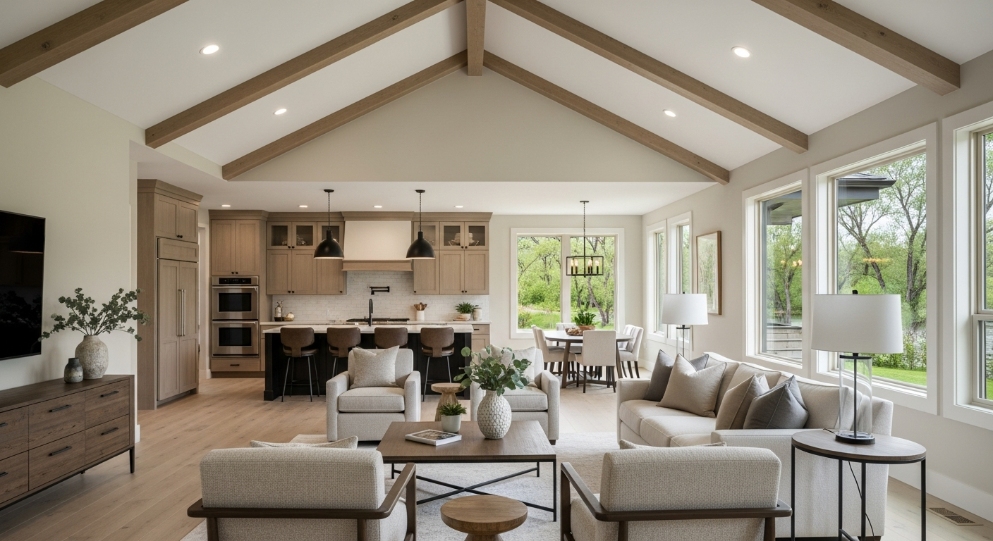 Whole-home remodel showing phased construction in a Star-area residence